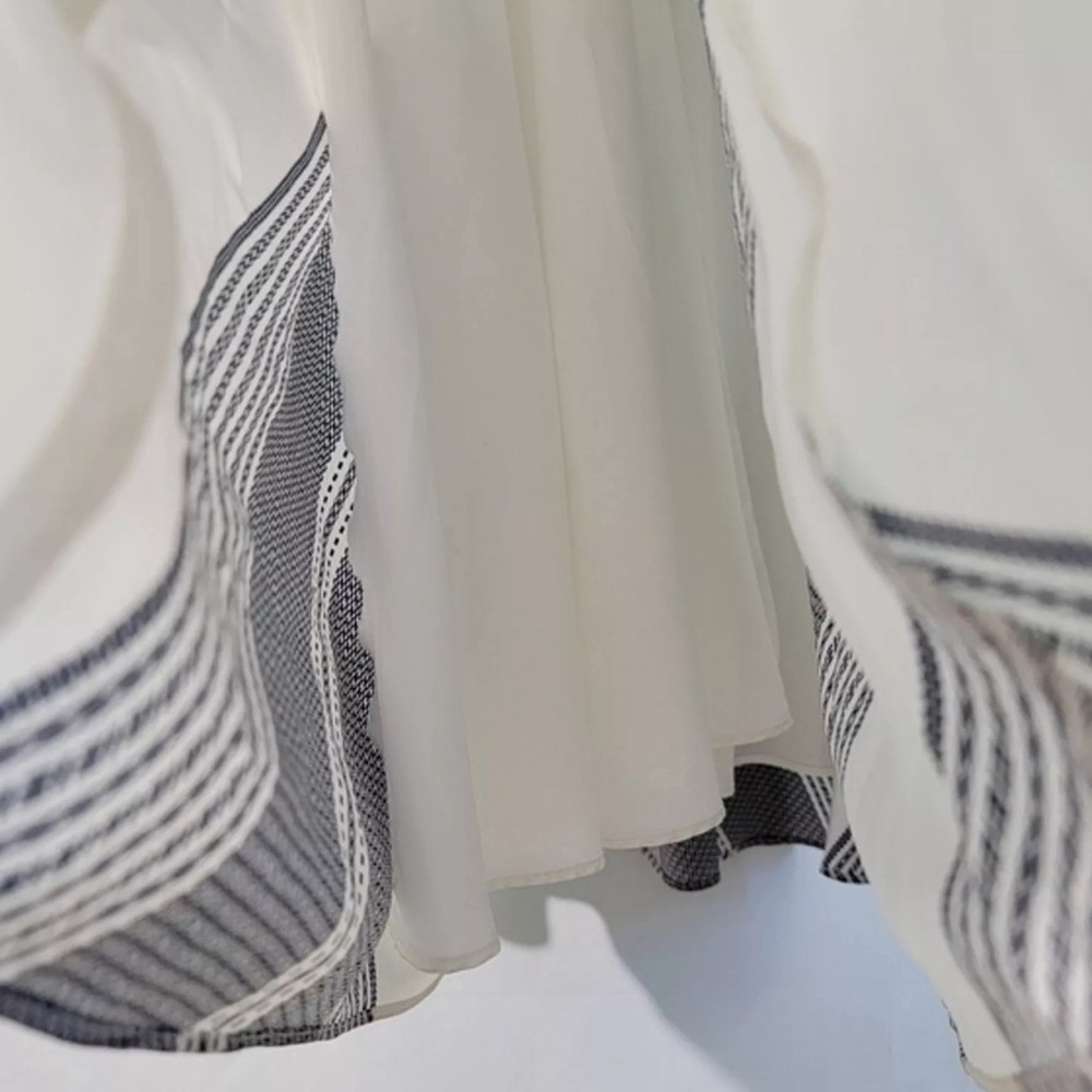 10 Crosby Derek Lam Chevron midi dress size 8 nwot really pretty - Picture 7 of 11